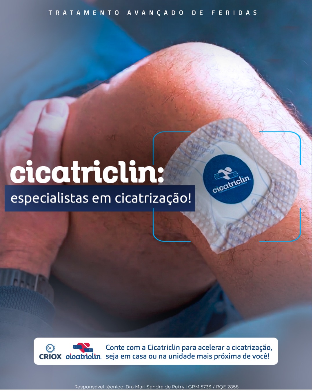 criox cicatriclin feridas criciuma especialista hiperbarica tratamento