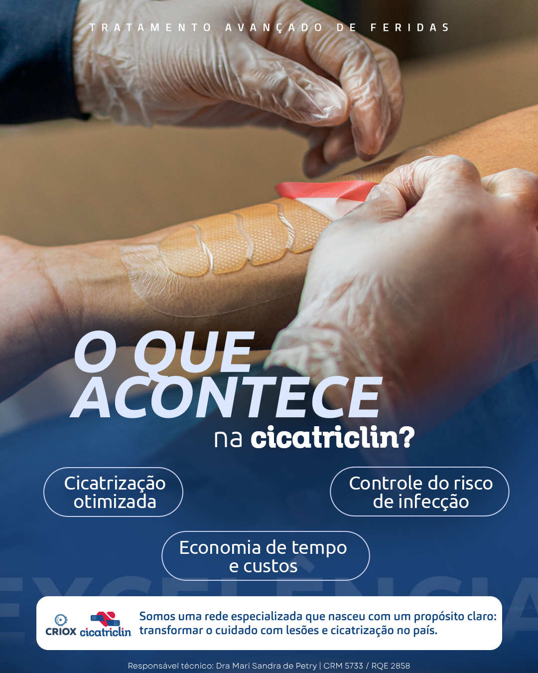 criox cicatriclin tratamento avançado feridas criciuma hiperbárica curativos
